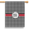 Houndstooth 28" House Flag (Personalized)