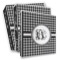 Houndstooth 3 Ring Binder - Full Wrap (Personalized)