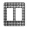 Houndstooth Rocker Style Light Switch Cover - Two Switch