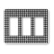 Houndstooth Rocker Style Light Switch Cover - Three Switch