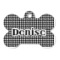 Houndstooth Bone Shaped Dog ID Tag (Personalized)