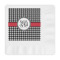 Houndstooth Embossed Decorative Napkins (Personalized)