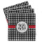 Houndstooth Absorbent Stone Coasters - Set of 4 (Personalized)