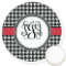 Houndstooth Printed Cookie Topper - 3.25" (Personalized)