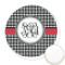 Houndstooth Printed Cookie Topper - Round (Personalized)