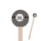 Houndstooth 7.5" Round Wooden Stir Sticks - Single Sided (Personalized)
