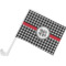 Houndstooth Car Flag - Small w/ Monogram