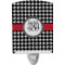 Houndstooth Ceramic Night Light (Personalized)