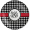 Houndstooth Melamine Plate (Personalized)