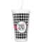 Houndstooth Double Wall Tumbler with Straw (Personalized)