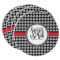 Houndstooth Round Paper Coasters w/ Monograms