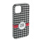 Houndstooth iPhone Case - Rubber Lined - iPhone 15 (Personalized)