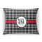 Houndstooth Rectangular Throw Pillow Case (Personalized)
