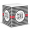 Houndstooth Sticky Note Cube (Personalized)