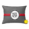 Houndstooth Outdoor Throw Pillow (Rectangular) (Personalized)