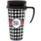 Houndstooth Acrylic Travel Mug with Handle (Personalized)