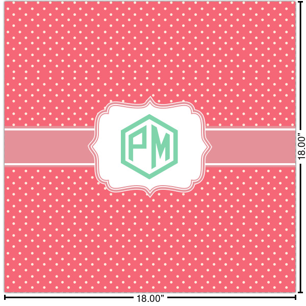 Custom Pink & Orange Chevron Cabinet Decal - Medium (Personalized)