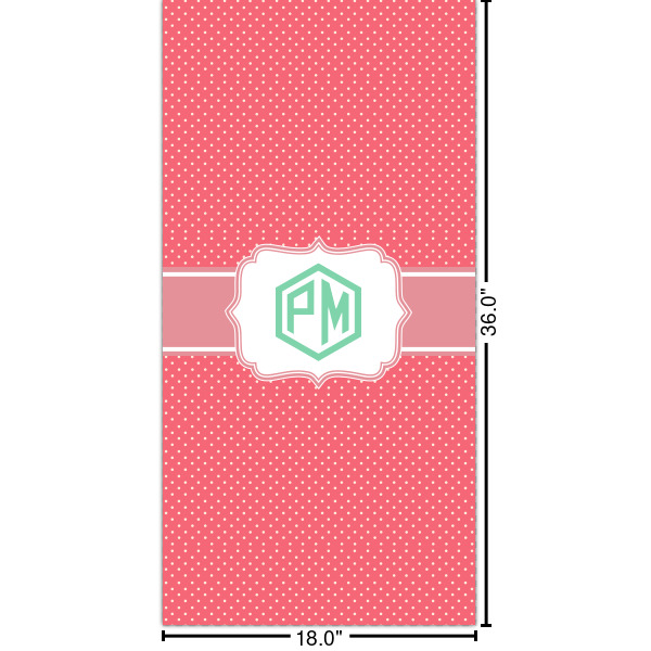 Custom Pink & Orange Chevron Cabinet Decal - XLarge (Personalized)