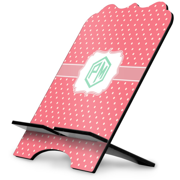 Custom Pink & Orange Chevron Stylized Tablet Stand (Personalized)