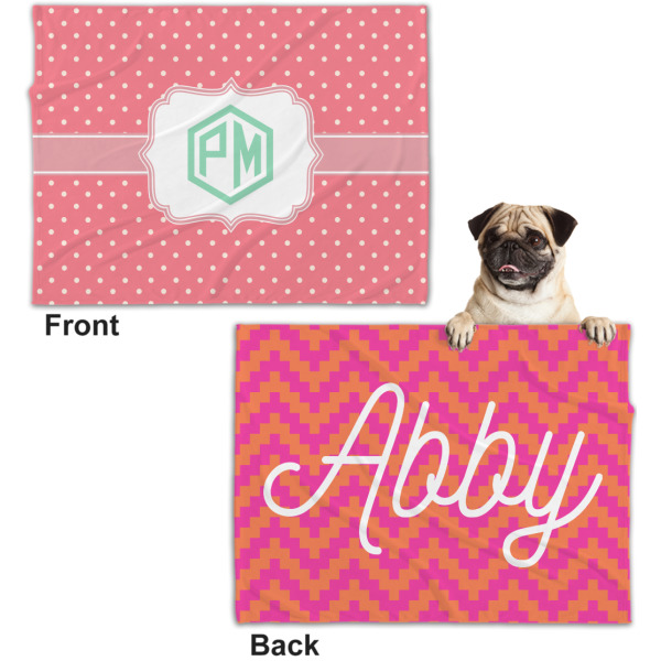 Custom Design - Microfleece Dog Blanket - Regular - Front & Back
