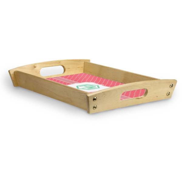 Custom Design - Serving Tray Wood Small - Corner
