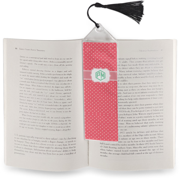 Custom Design - Bookmark w/ Tassel - In Book