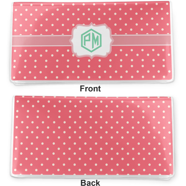 Custom Design - Vinyl Check Book Cover - Front and Back