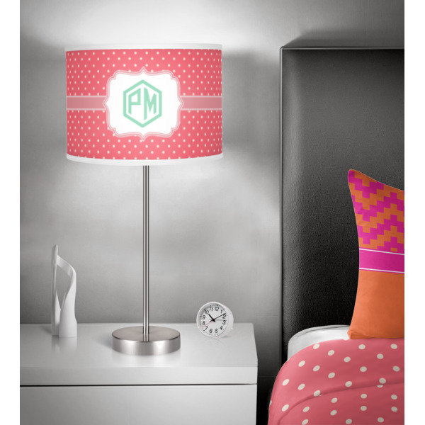 Custom Design - 13" Drum Lampshade - In Room