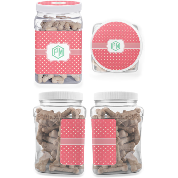 Custom Design - Pet Treat Jar - Multiple Angles
