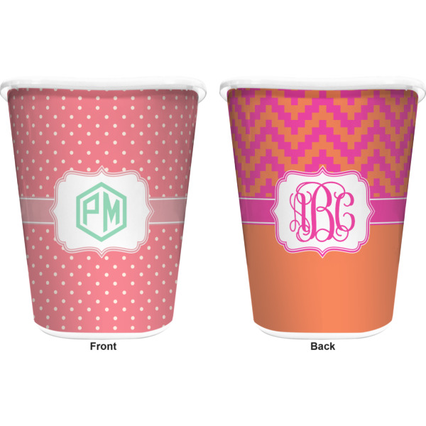 Custom Design - Waste Basket - White - Double Sided - Approval