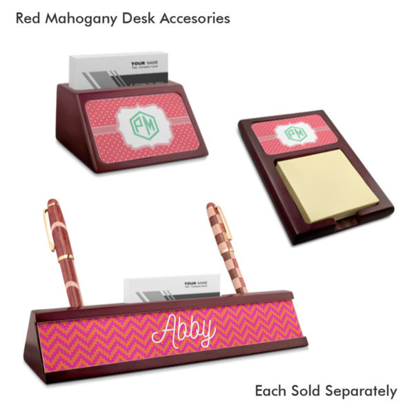 Custom Design - Mahogany Desk Accessories
