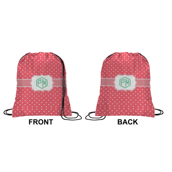 Custom Design - Drawstring Backpack Front & Back Small