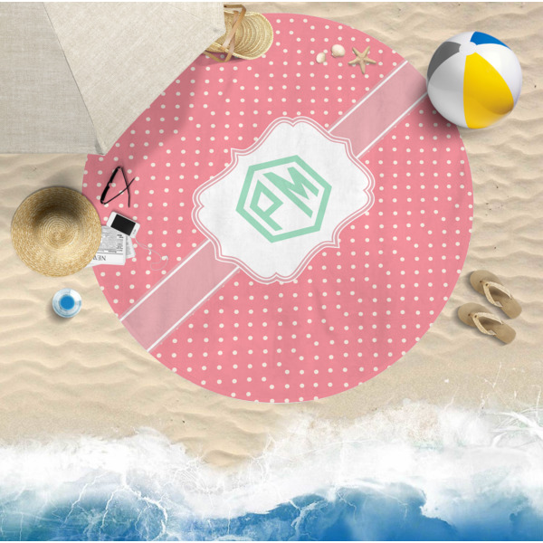 Custom Design - Round Beach Towel Lifestyle