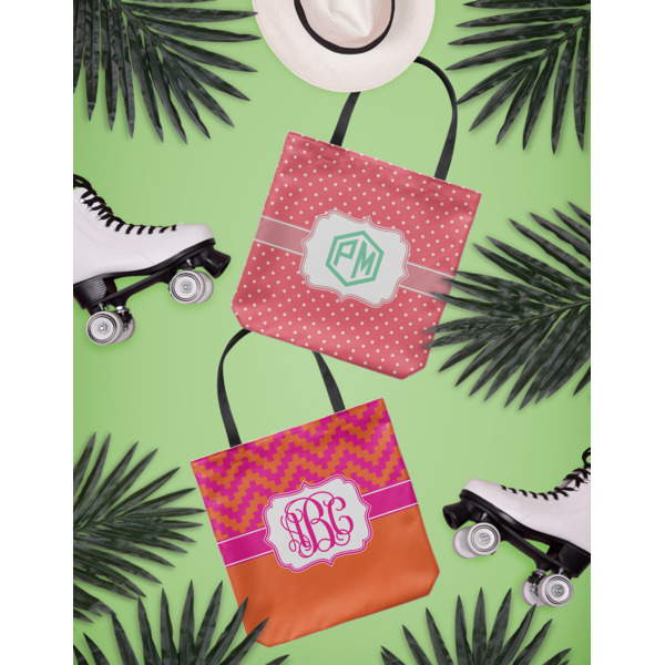 Custom Design - Canvas Tote Lifestyle Front and Back