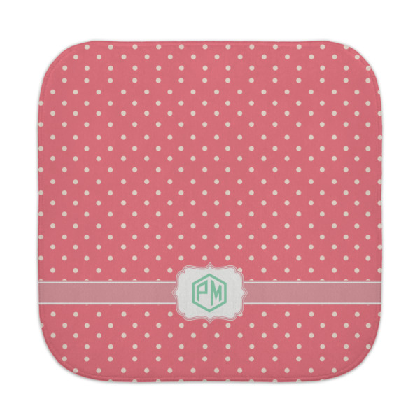Custom Pink & Orange Chevron Face Towel (Personalized)