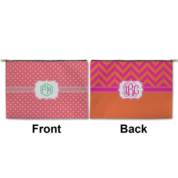Custom Design - Large Zipper Pouch Approval (Front and Back)