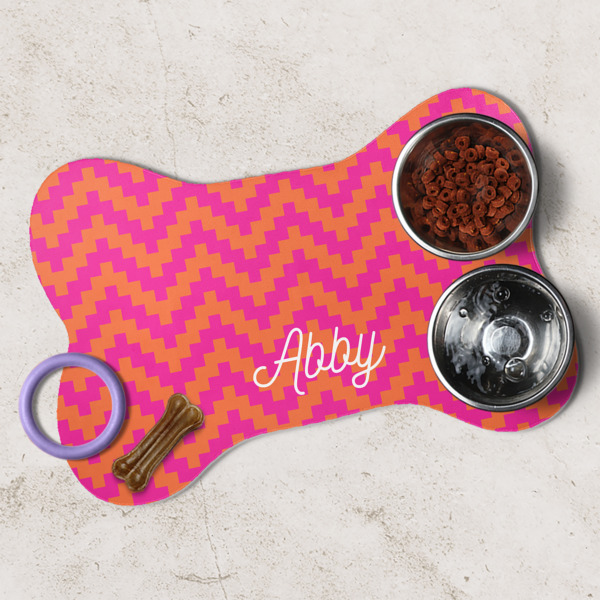 Custom Design - Dog Bone Shaped Mat Lifestyle