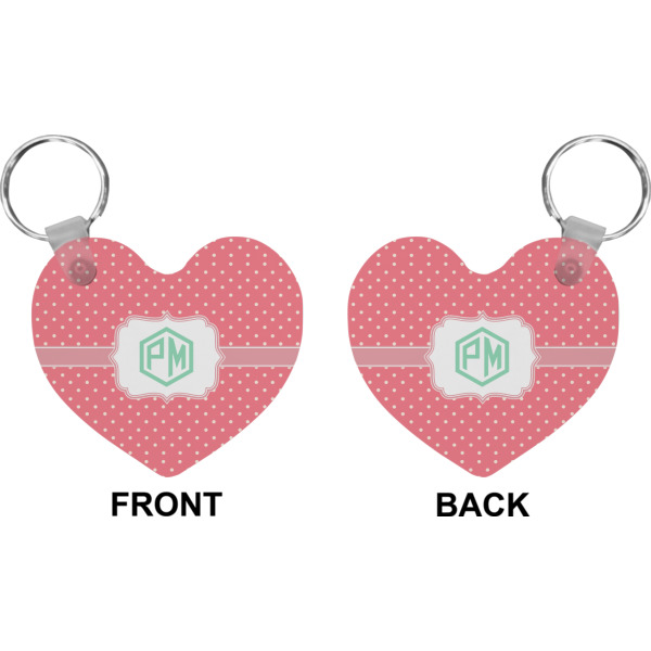 Custom Design - Heart Keychain (Front + Back)