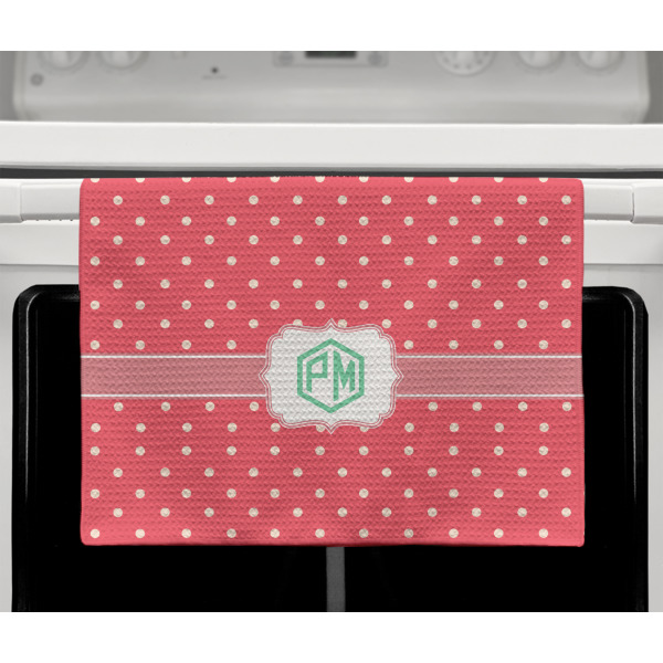 Custom Design - Waffle Weave Towel - Full Color Print - Lifestyle2 Image