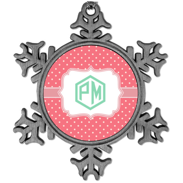 Custom Design Your Own Vintage Snowflake Ornament