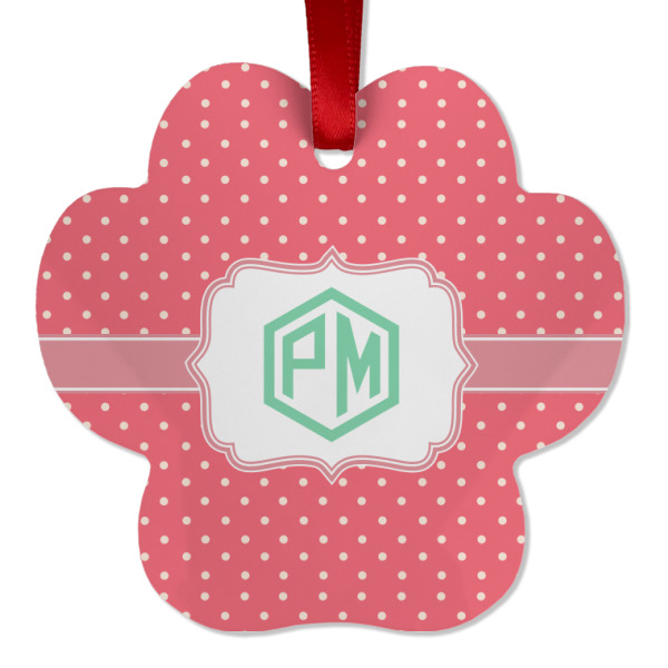 Custom Design - Metal Paw Ornament - Front