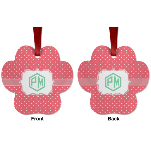 Custom Design - Metal Paw Ornament - Front and Back