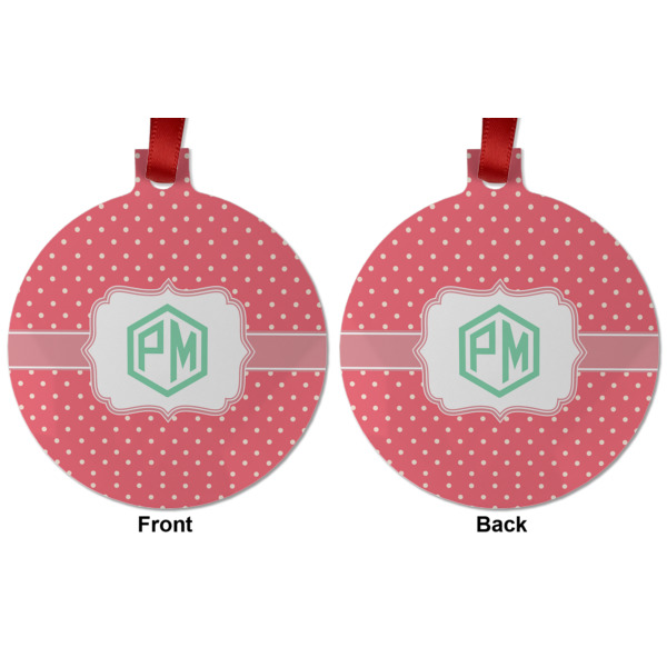 Custom Design - Metal Ball Ornament - Front and Back