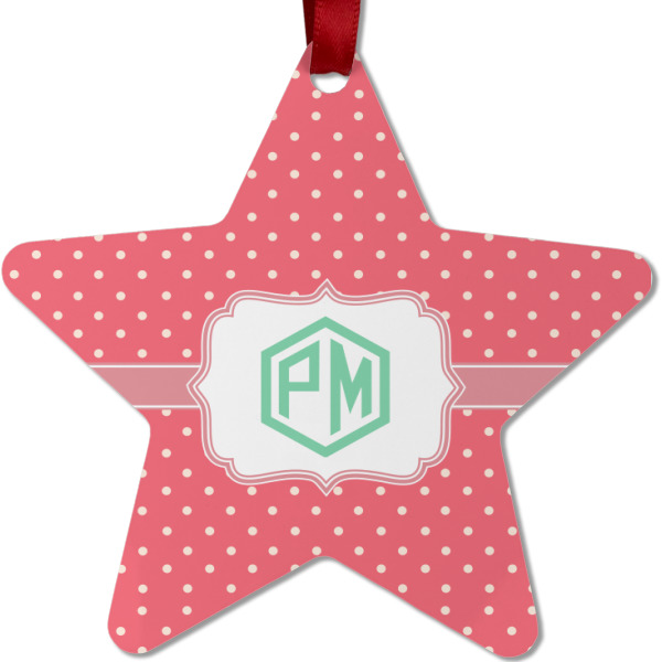 Custom Design - Metal Star Ornament - Front