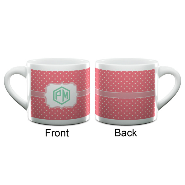 Custom Design - Double Shot Espresso Cup - Single - Front & Back