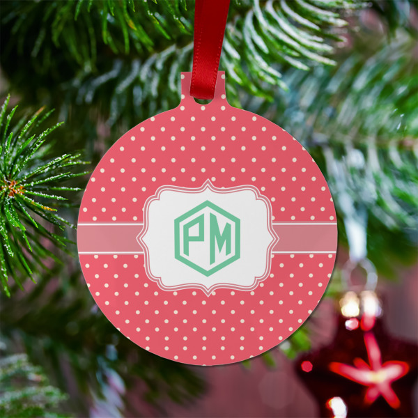 Custom Design - Metal Ball Ornament - Lifestyle