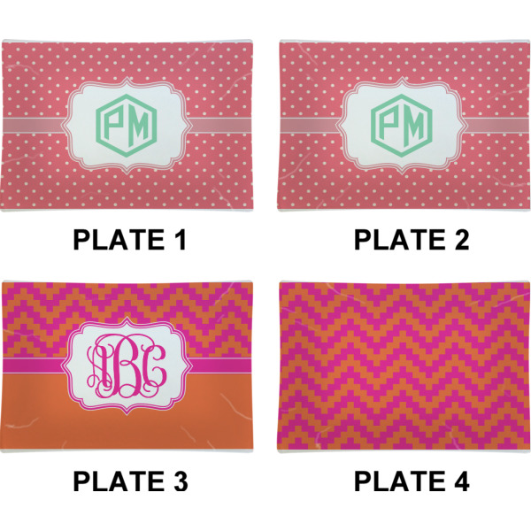 Custom Design - Set of Rectangular Appetizer / Dessert Plates (Approval)