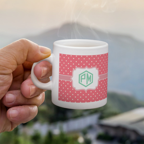 Custom Design - Single Shot Espresso Cup - Lifestyle in Hand