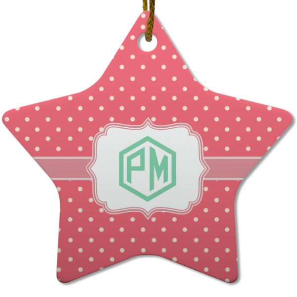 Custom Design - Ceramic Flat Ornament - Star (Front)
