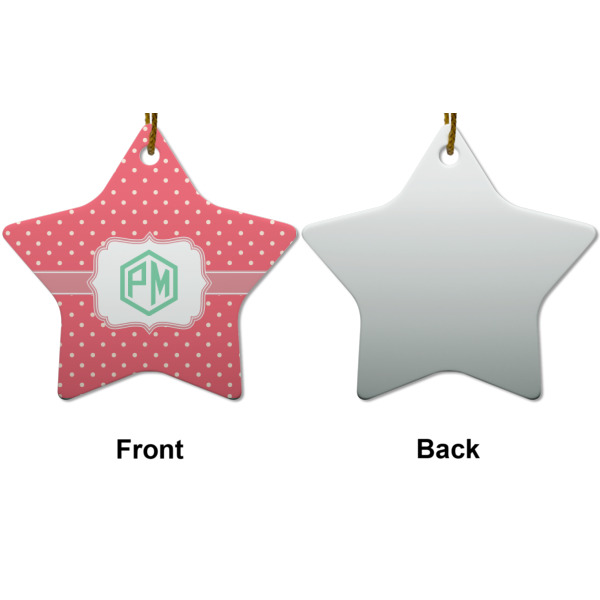 Custom Design - Ceramic Flat Ornament - Star Front & Back (APPROVAL)